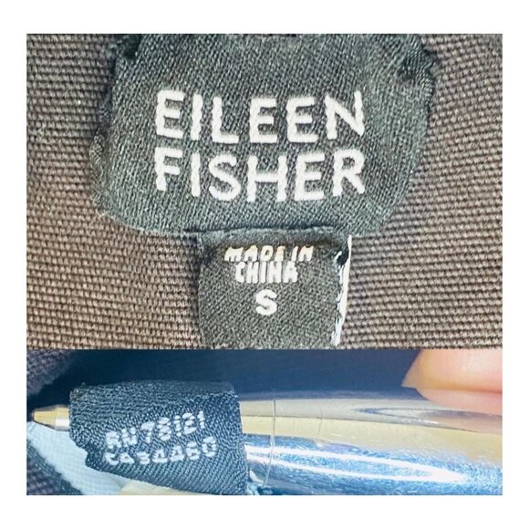 Eileen Fisher Womens Brown Straight-Leg Pants S Mid-Rise Stretch Trousers Workwe - Picture 4 of 7